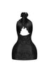 Esmee Cross Halter Neck Mini Dress